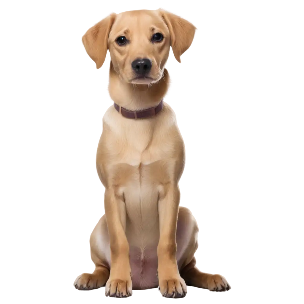 Captivating-PNG-Image-Adorable-Sitting-Dog-Gazing-Directly-at-the-Camera