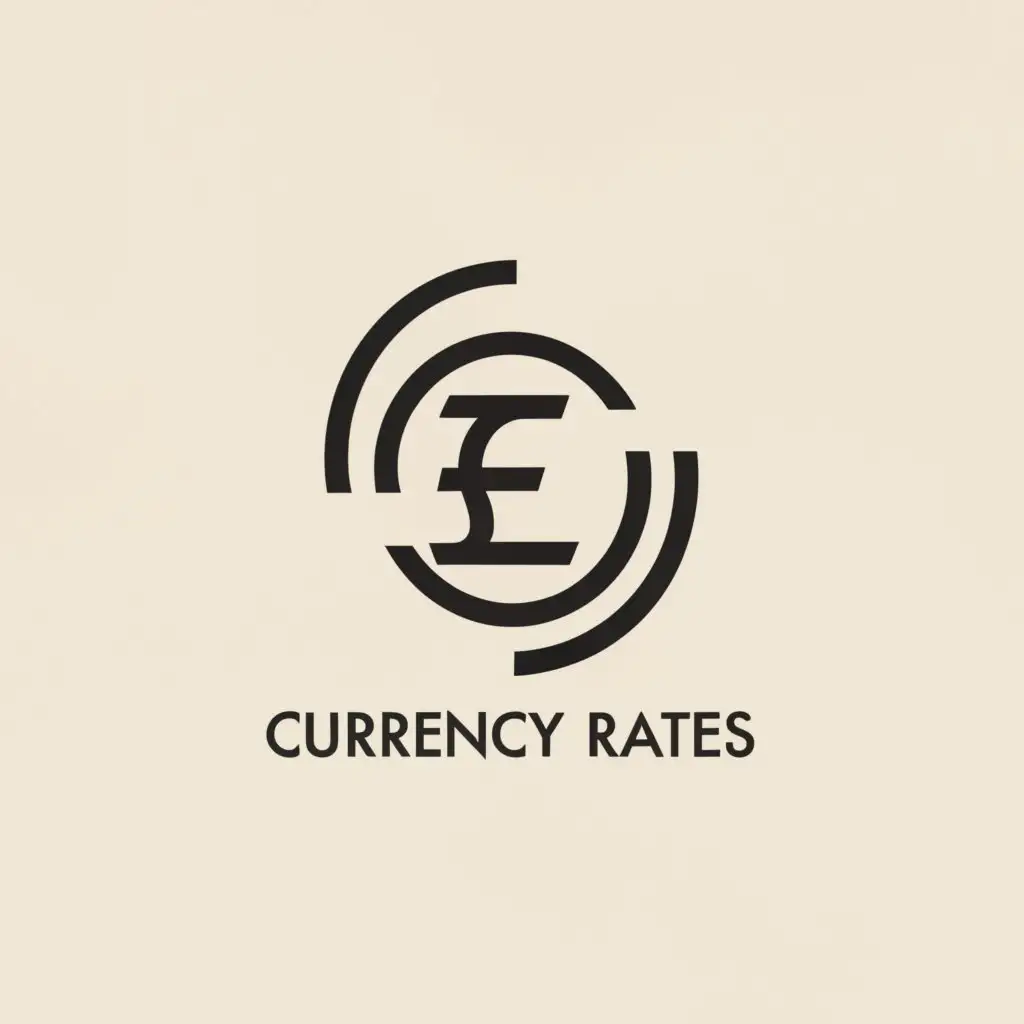 a logo design,with the text "Currency rates", main symbol:€,complex,be used in Finance industry,clear background