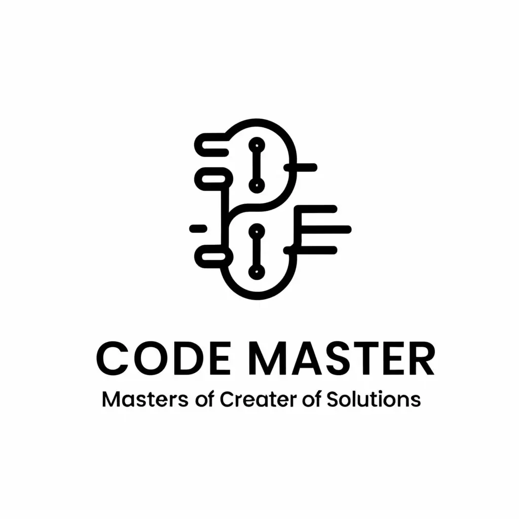 a logo design,with the text "Code Master", main symbol:Masters of code creators of solutions,Moderate,be used in Technology industry,clear background