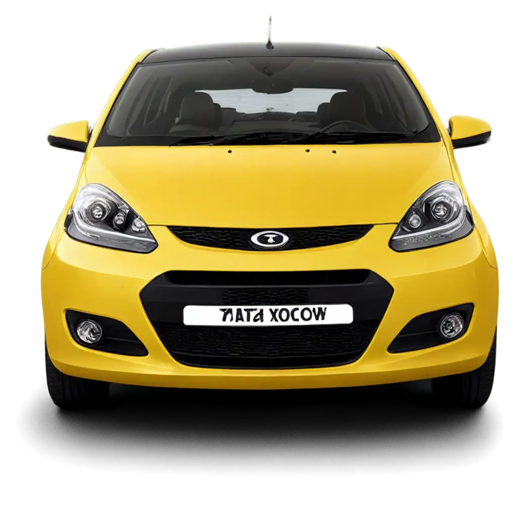 yellow car fornt tata car
