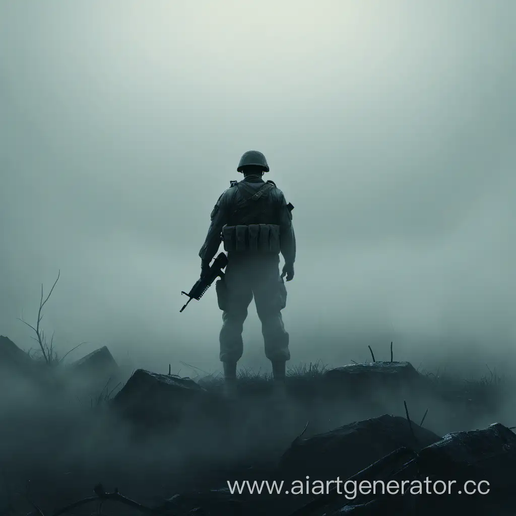 Solitary-Soldier-in-Enigmatic-Mist