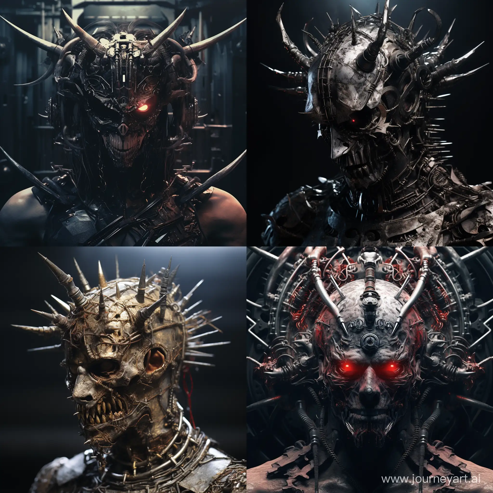 Metal head aesthetic demon