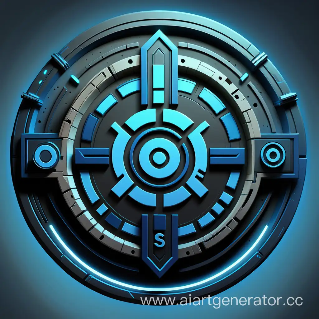 Futuristic-Cyberpunk-Logo-SServO-Alliance-Circle-with-Target-and-Letter-A