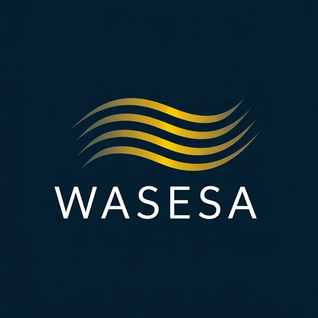 logo, Wave, with the text "Wasesa", typography, be used in Education industry