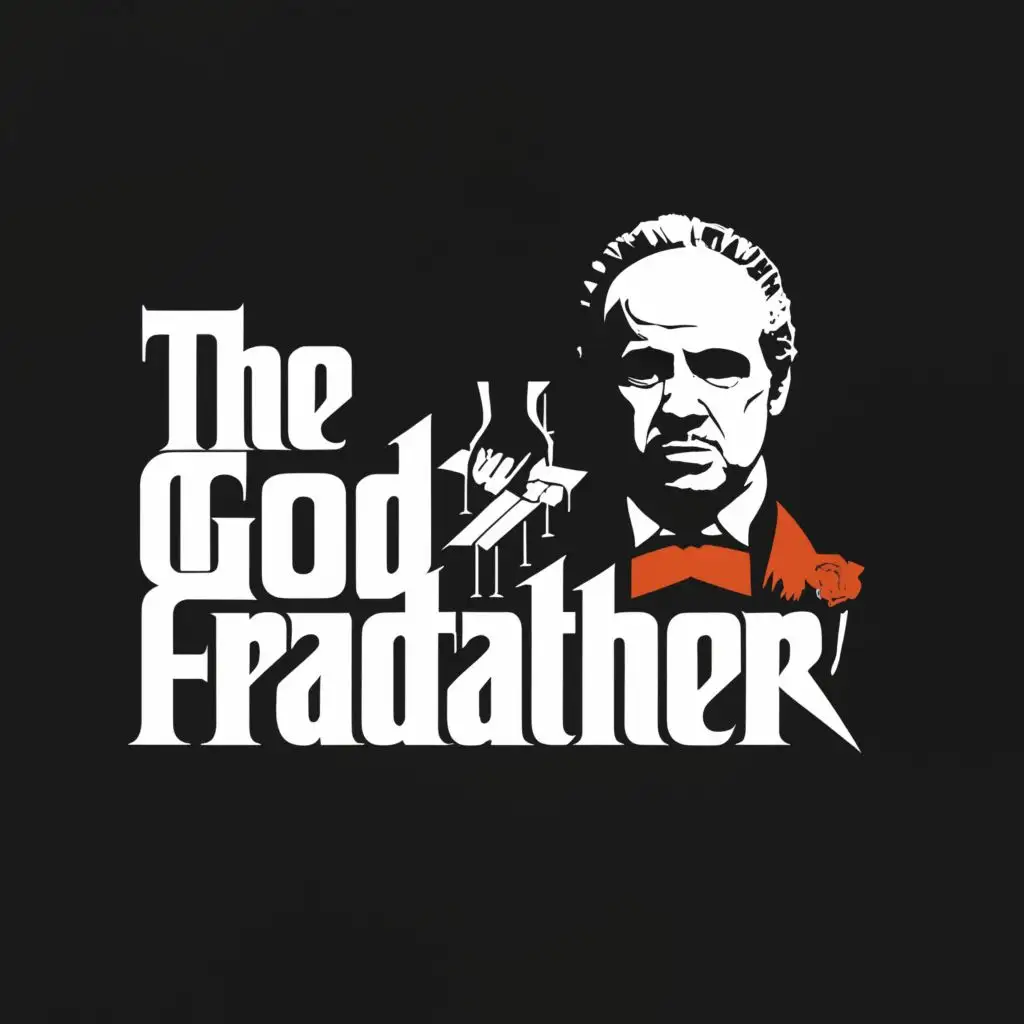 a logo design,with the text "The God Fraudder", main symbol:"the god father" movie logo but instead of saying "the god father" it will say exactly "the god fraudder" ,Moderate,be used in Entertainment industry,clear background