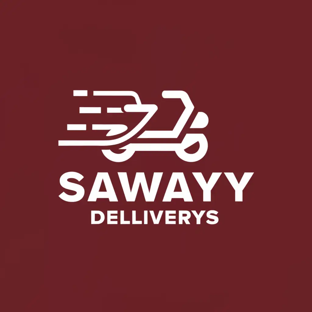 a logo design,with the text "Savvy deliveries", main symbol:Delivery motorcycle,complex,be used in Retail industry,clear background