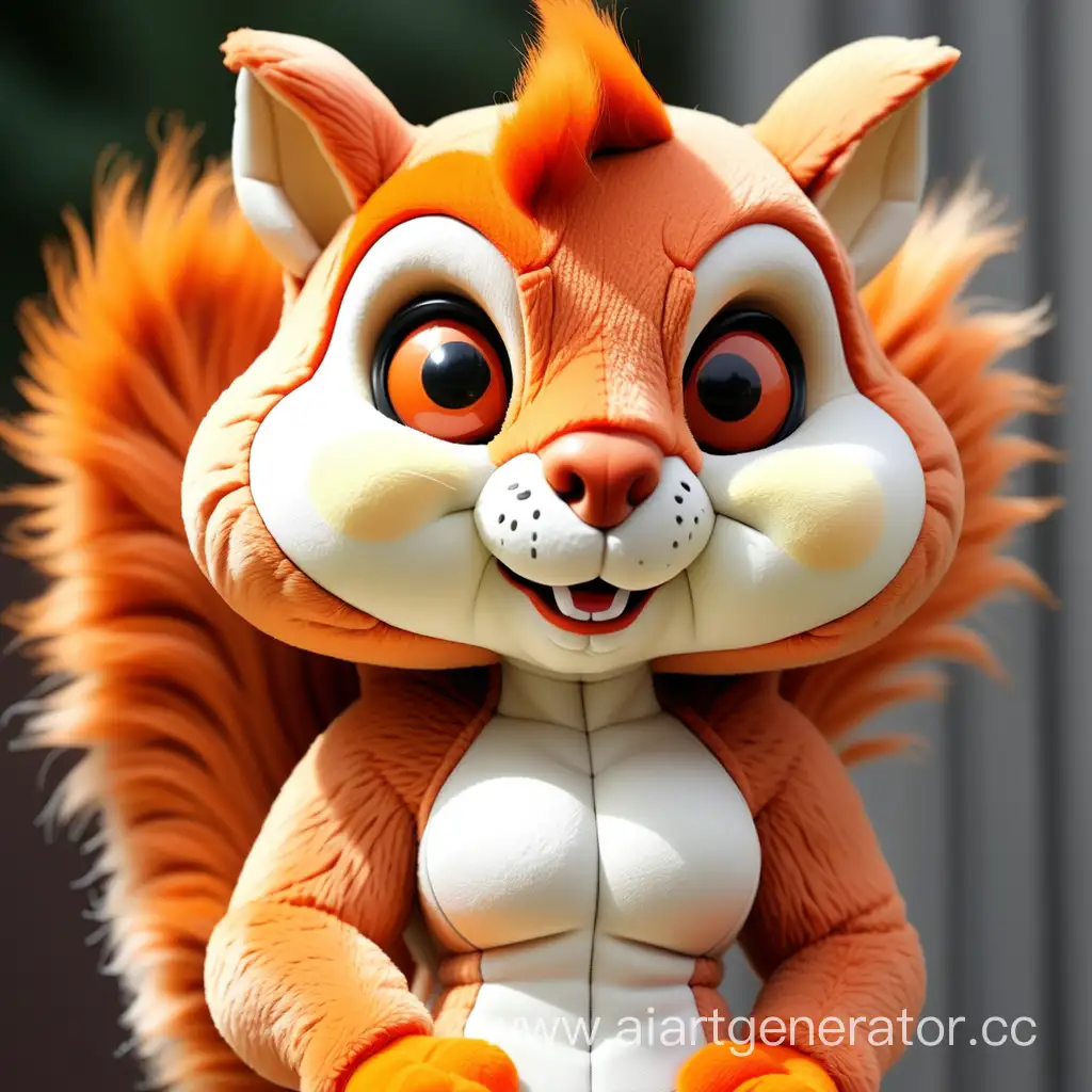 Adorable-Plush-Squirrel-Girl-with-Orange-Fur-and-Cute-Facial-Features