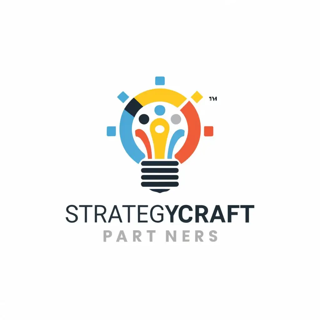 a logo design,with the text 'StrategyCraft Partners', main symbol:Transforming Ideas into Innovative Experiences,Moderate, be used in Technology industry, clear background