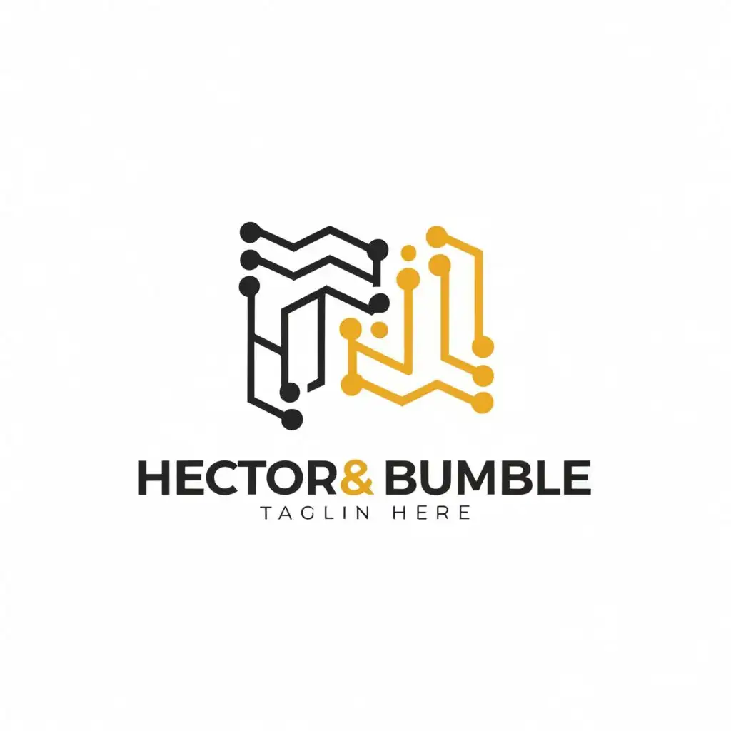 LOGO-Design-For-Hector-and-Bumble-Modern-Typography-for-Technology-Industry