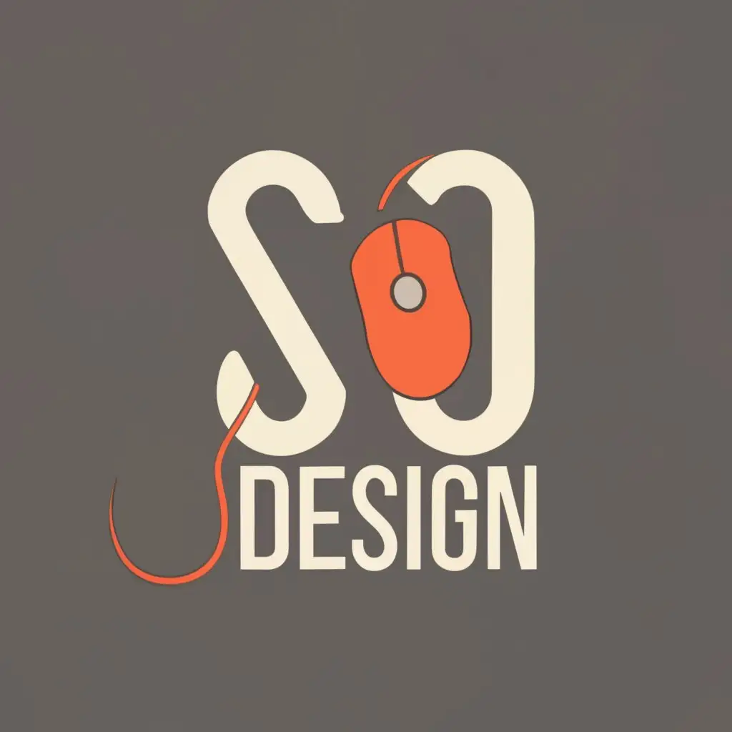 logo, Computer Mouse, with the text "So Design", typography