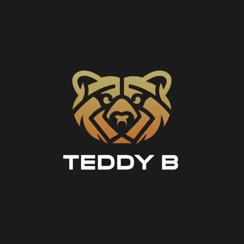 a logo design,with the text "TEDDY B", main symbol:Grizzly Bear,Moderate,clear background