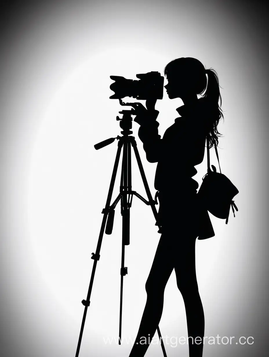 Captivating-Silhouette-of-a-Shy-Photographer-with-Camera