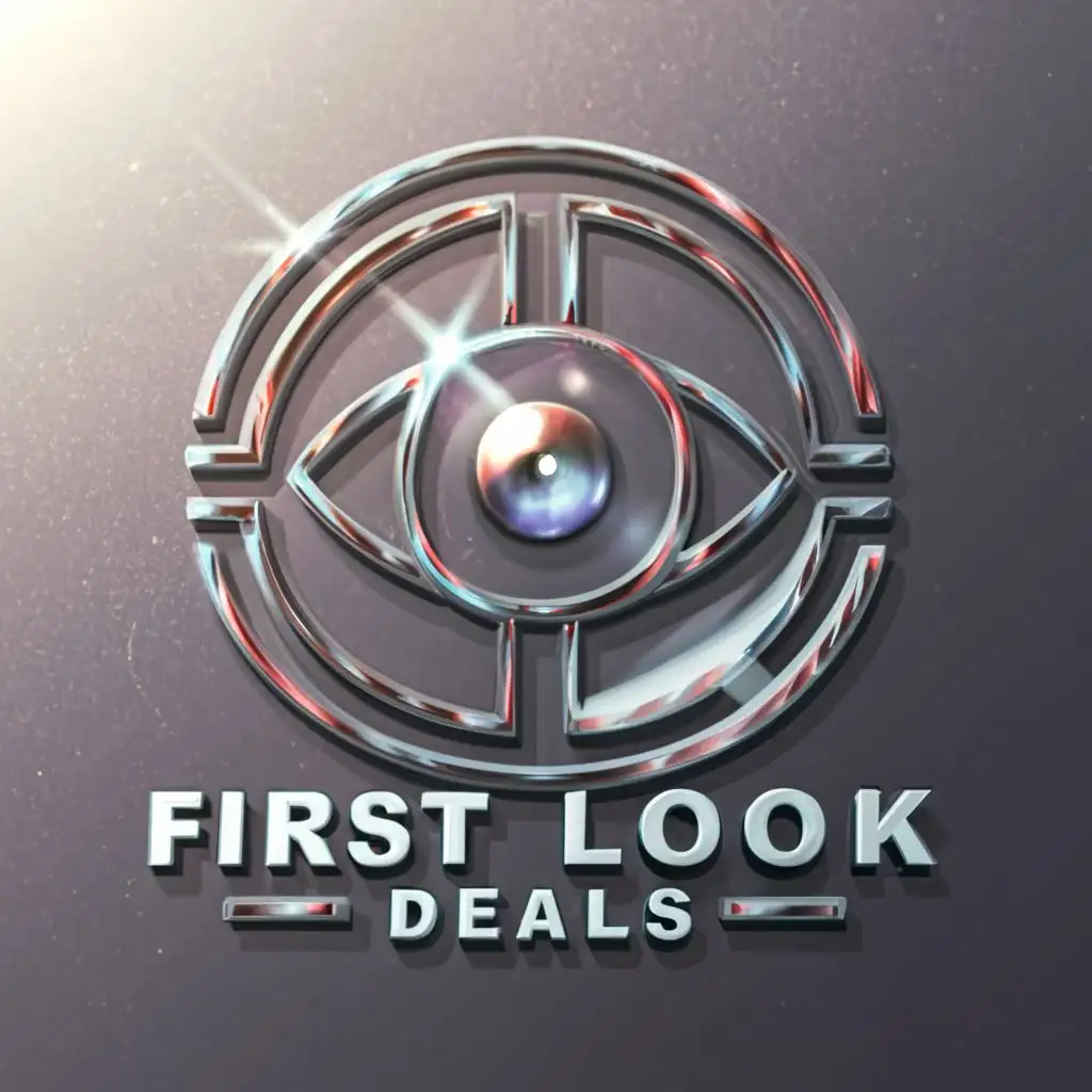 a logo design,with the text "First Look Deals", main symbol:attention-grabbing logo  that sells a diverse range of products. This logo should not only be in 3D but also encapsulate a unique and captivating design that encourages potential customers to explore your offerings.,complex,be used in Retail industry,clear background