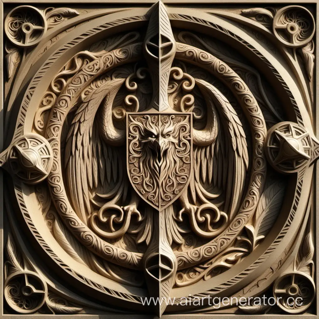 Epic-Korshun-Coat-of-Arms-BasRelief-Inspired-by-The-Lord-of-the-Rings