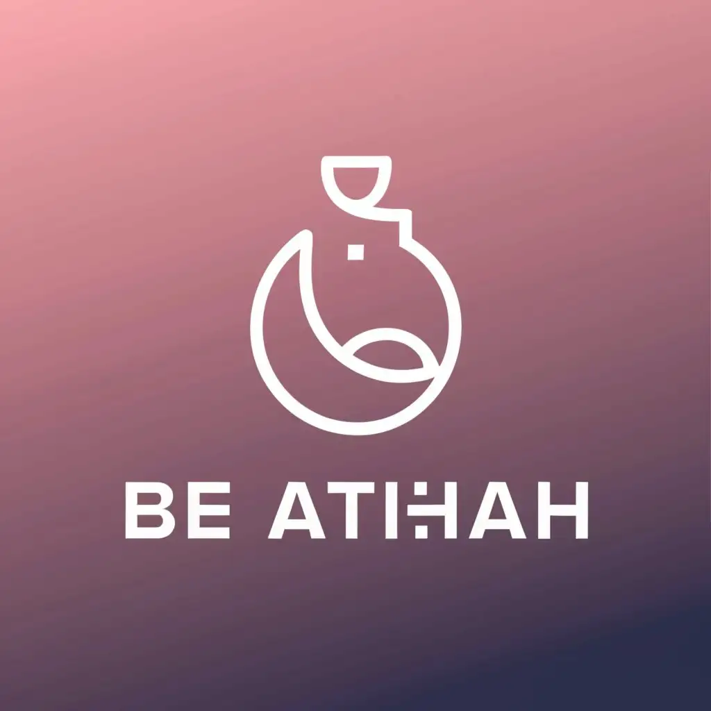 a logo design,with the text "Be Athah", main symbol:aromaherapy, ,Moderate,be used in Beauty Spa industry,clear background