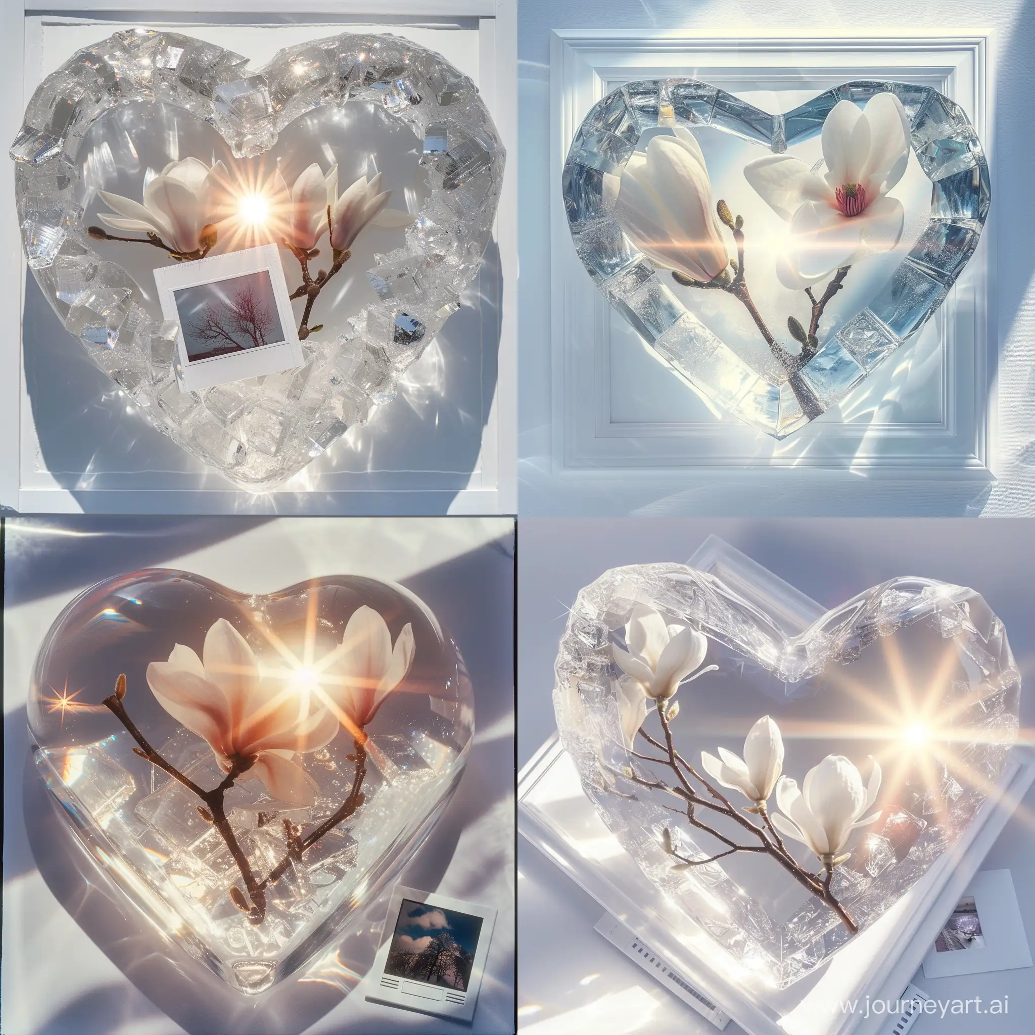 Winter-Sunlight-Illuminating-Crystal-Heart-with-White-Magnolia-Branch