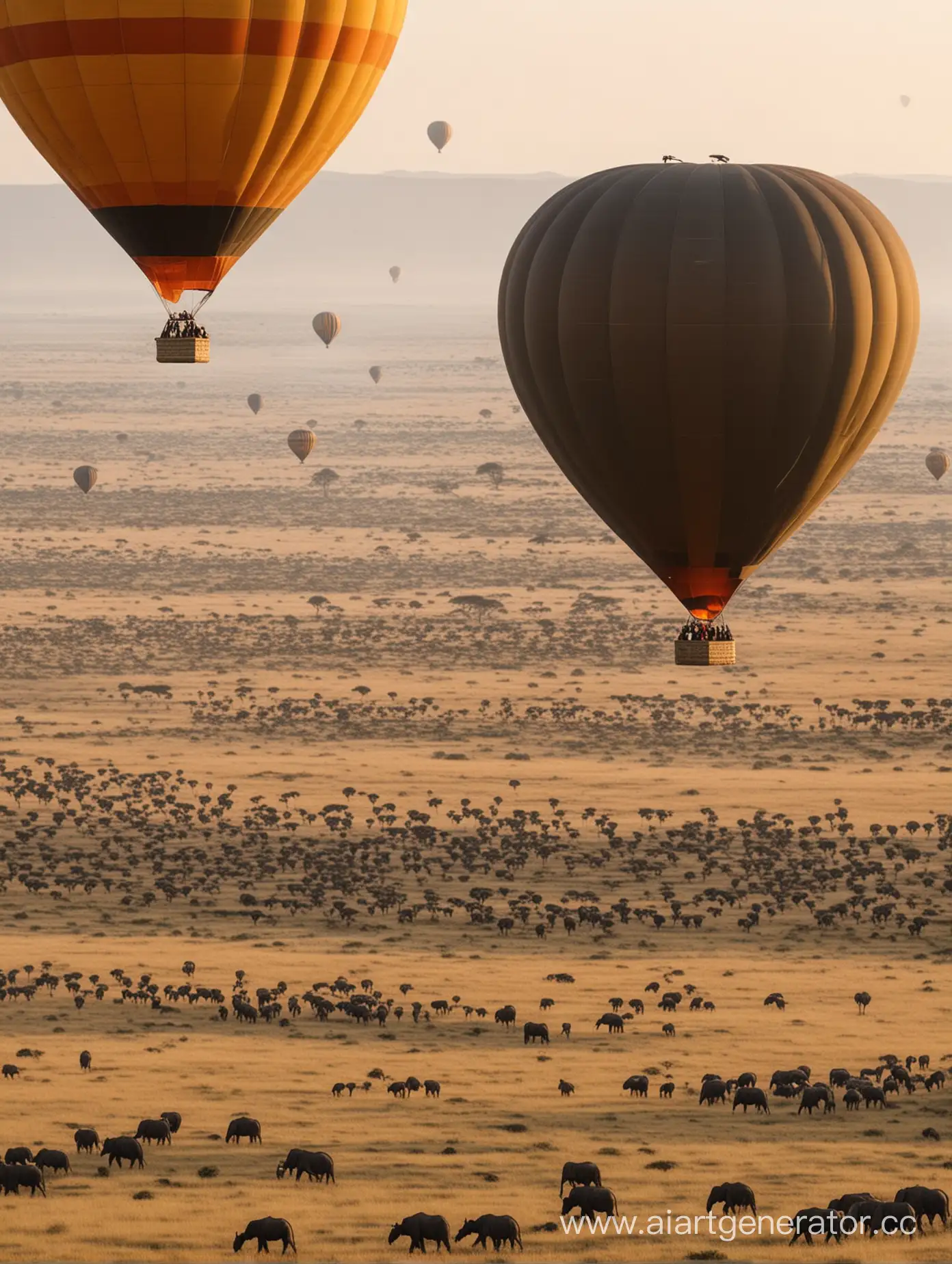 A Serengeti balloon safari is a fantastic once in a lifetime experience to enjoy on your wildlife tour in northern Tanzania. Hot air balloon rides leave from four sites in this prime national park. In Central Serengeti, wildlife gathers year-round in the Seronera River Valley where there is permanent water. The Great Migration passes through around May and June.