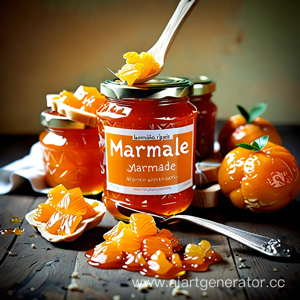 Vibrant-Marmalade-Spread-on-Rustic-Breakfast-Table