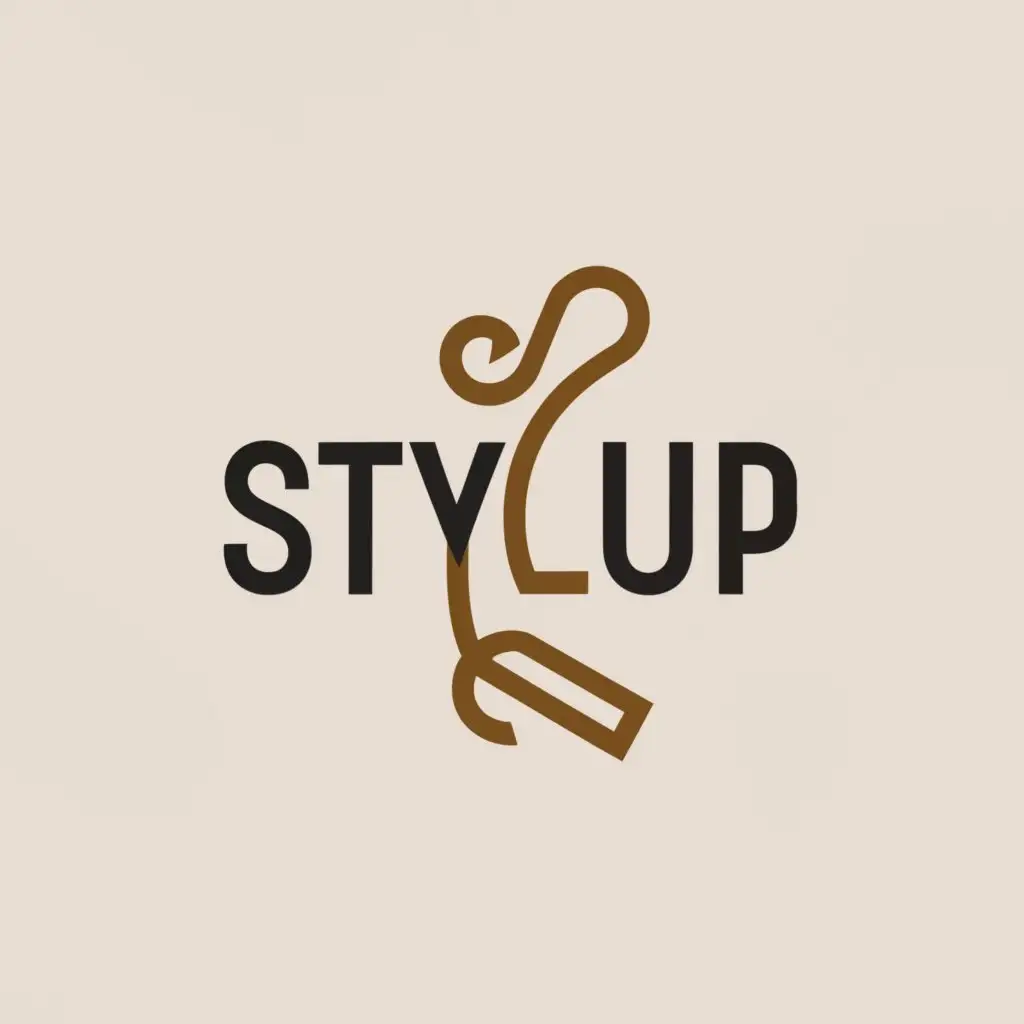 a logo design,with the text "StyleUp", main symbol:necklace,Moderate,clear background
