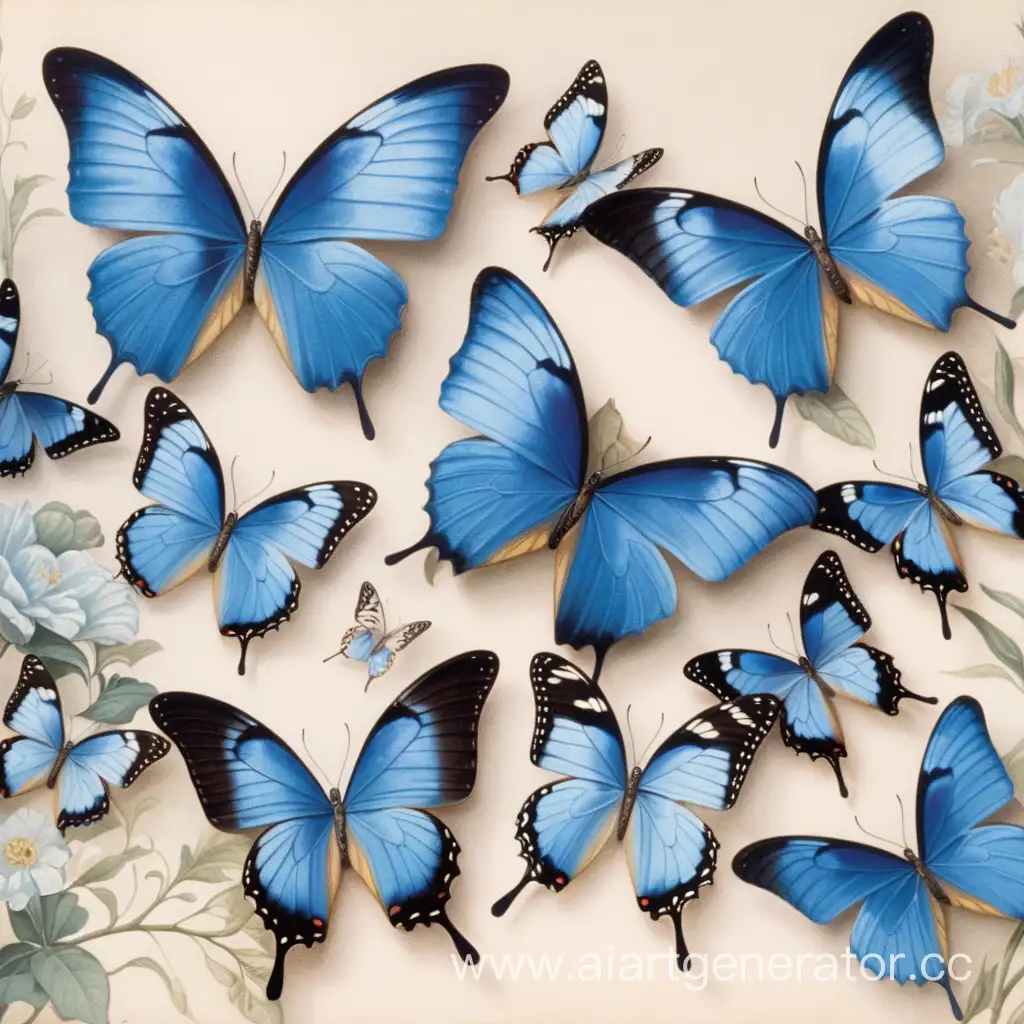 Ethereal-Blue-Butterflies-Enchanting-Postcard-Design