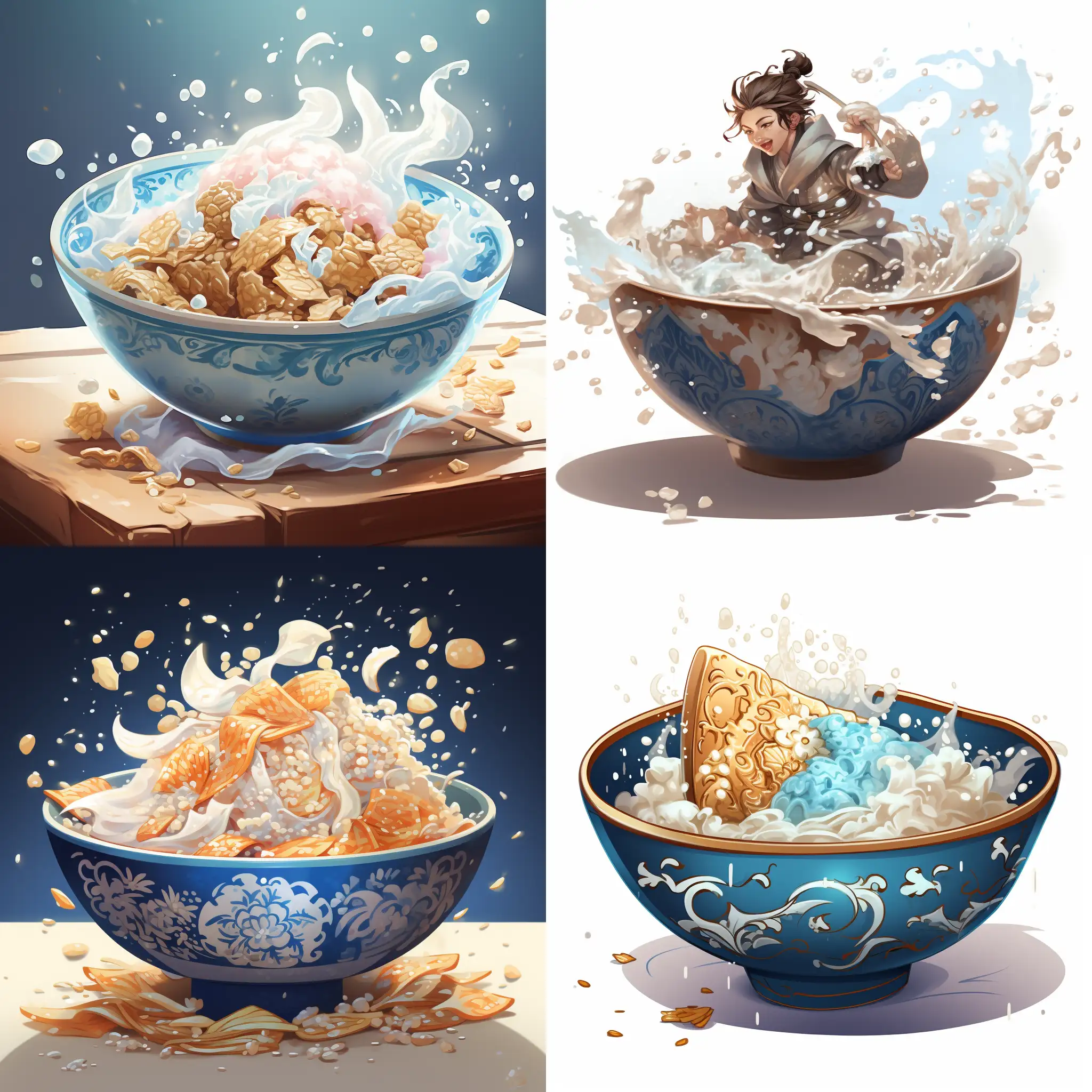 Genshin-Impact-Character-Submerged-in-a-Bowl-with-Flakes