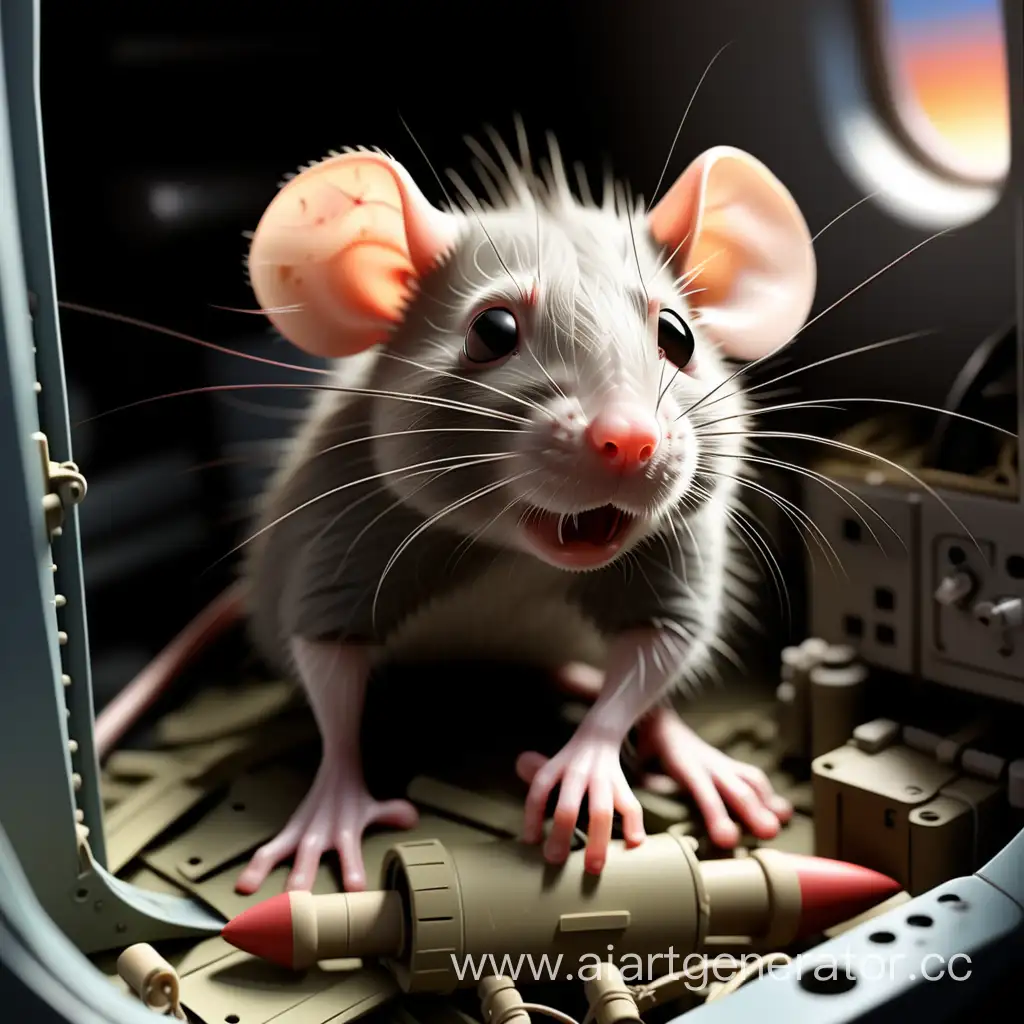 Rats shot down the plane with a rocket and are now hiding in fear