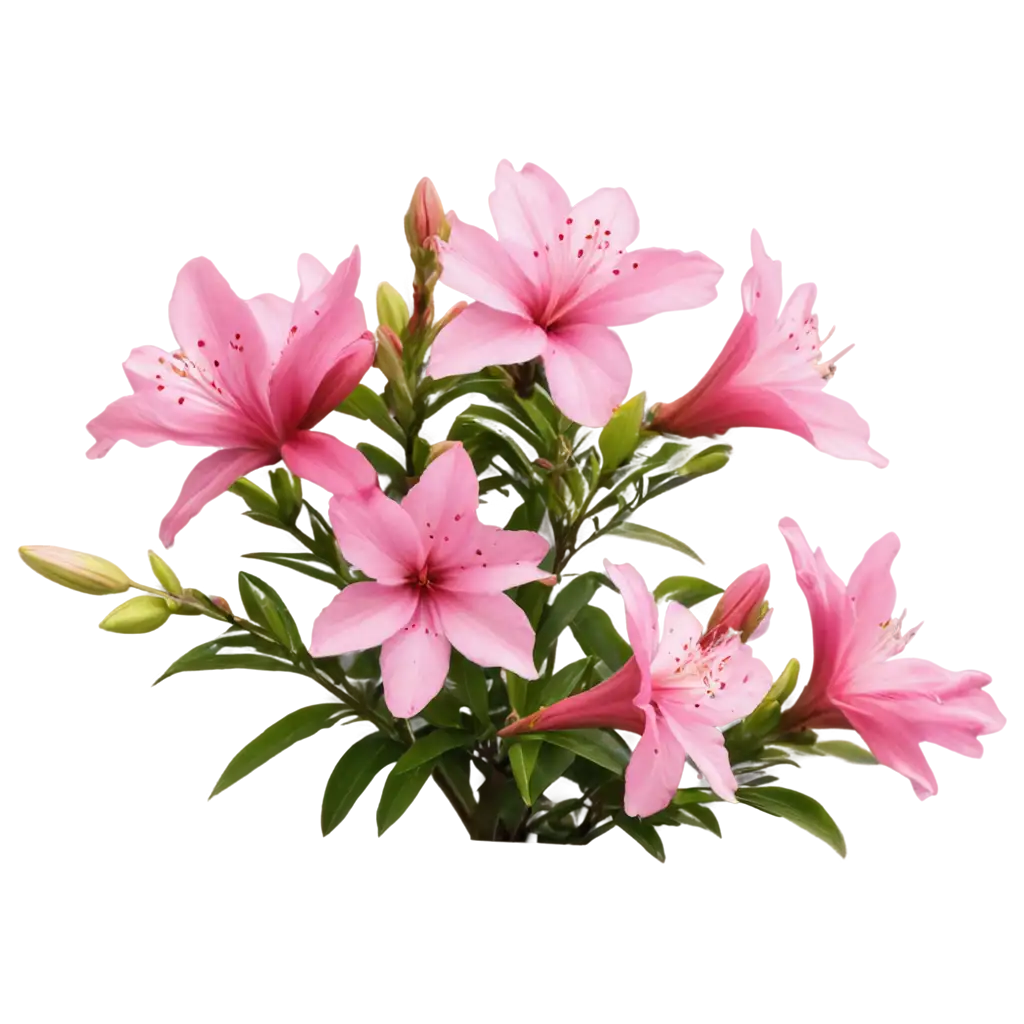 Exquisite-PNG-Rendering-of-a-Stunning-Azalea-Flower-Enhancing-Visual-Appeal-with-HighQuality-Format
