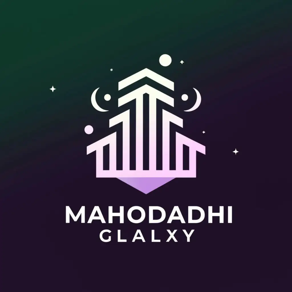 a logo design,with the text "Mahodadhi Galaxy", main symbol:apartment,Minimalistic,be used in Real Estate industry,clear background