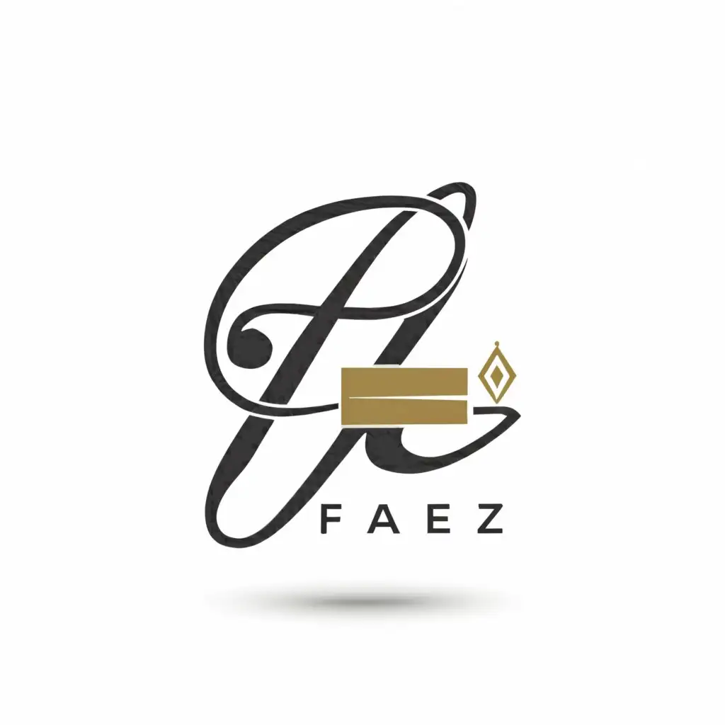 a logo design,with the text "faeze", main symbol:Jewelry shop logo with letter f on white background,complex,be used in Retail industry,clear background
