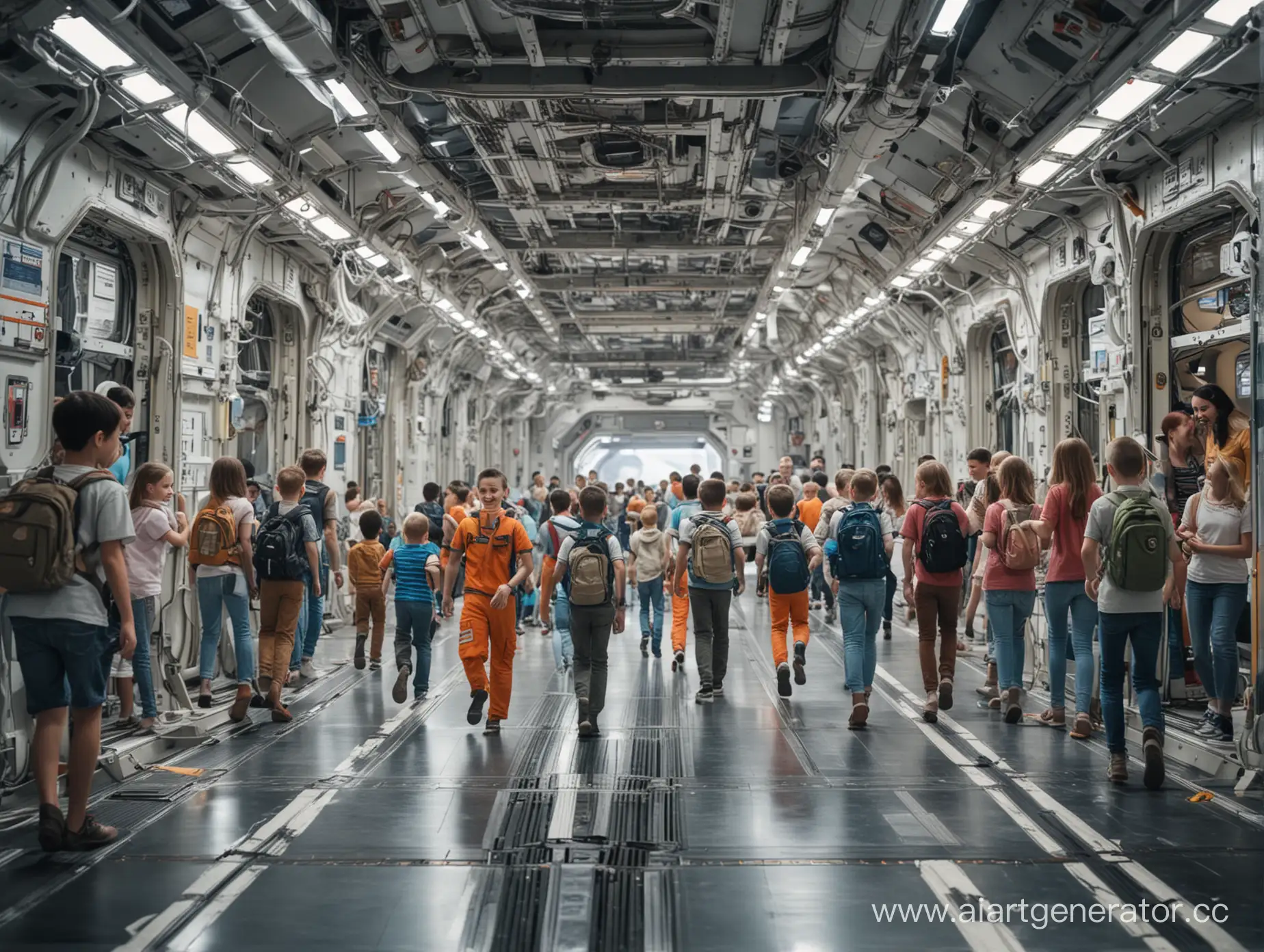 Cheerful-Atmosphere-at-Space-Station-Departure-Gate