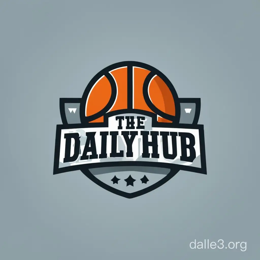 Create a logo for an online basketball store called the daily hub