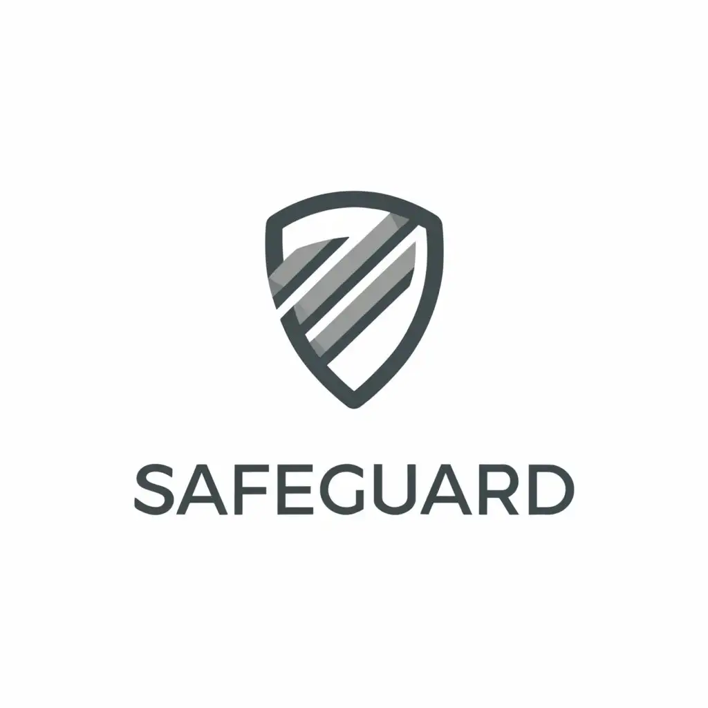 a logo design,with the text "a logo for an application called safeguard", main symbol:A shield,Moderate,be used in Technology industry,clear background