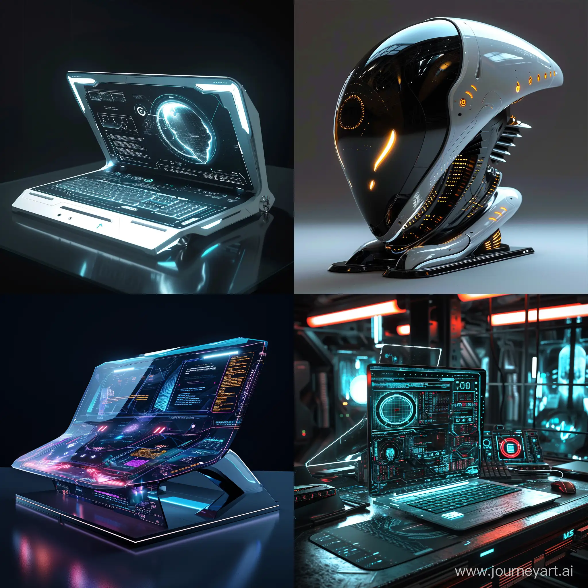 Futuristic laptop:: futuristic style