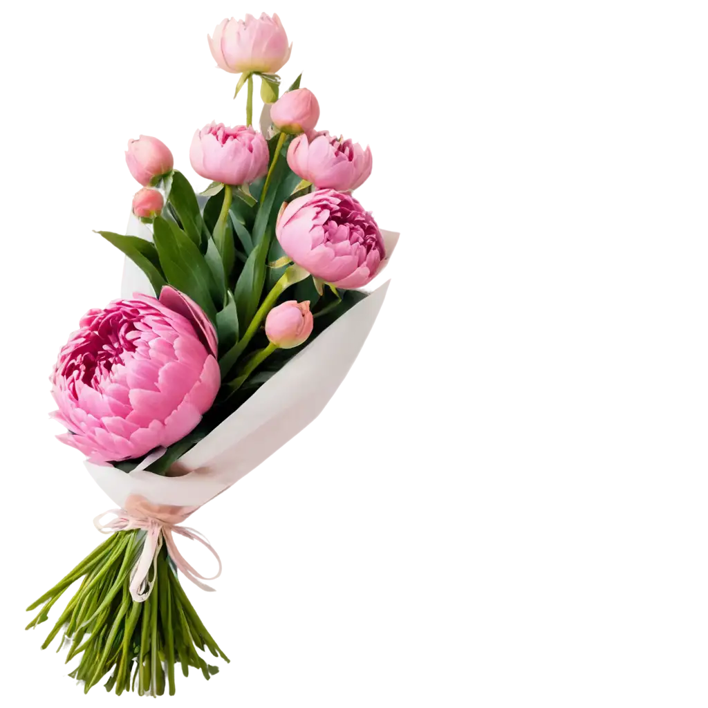 Exquisite-Pink-Peonys-Bouquet-PNG-Image-Captivating-Floral-Beauty-in-High-Quality