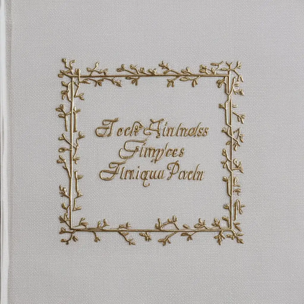 Simple antique cover for a white background