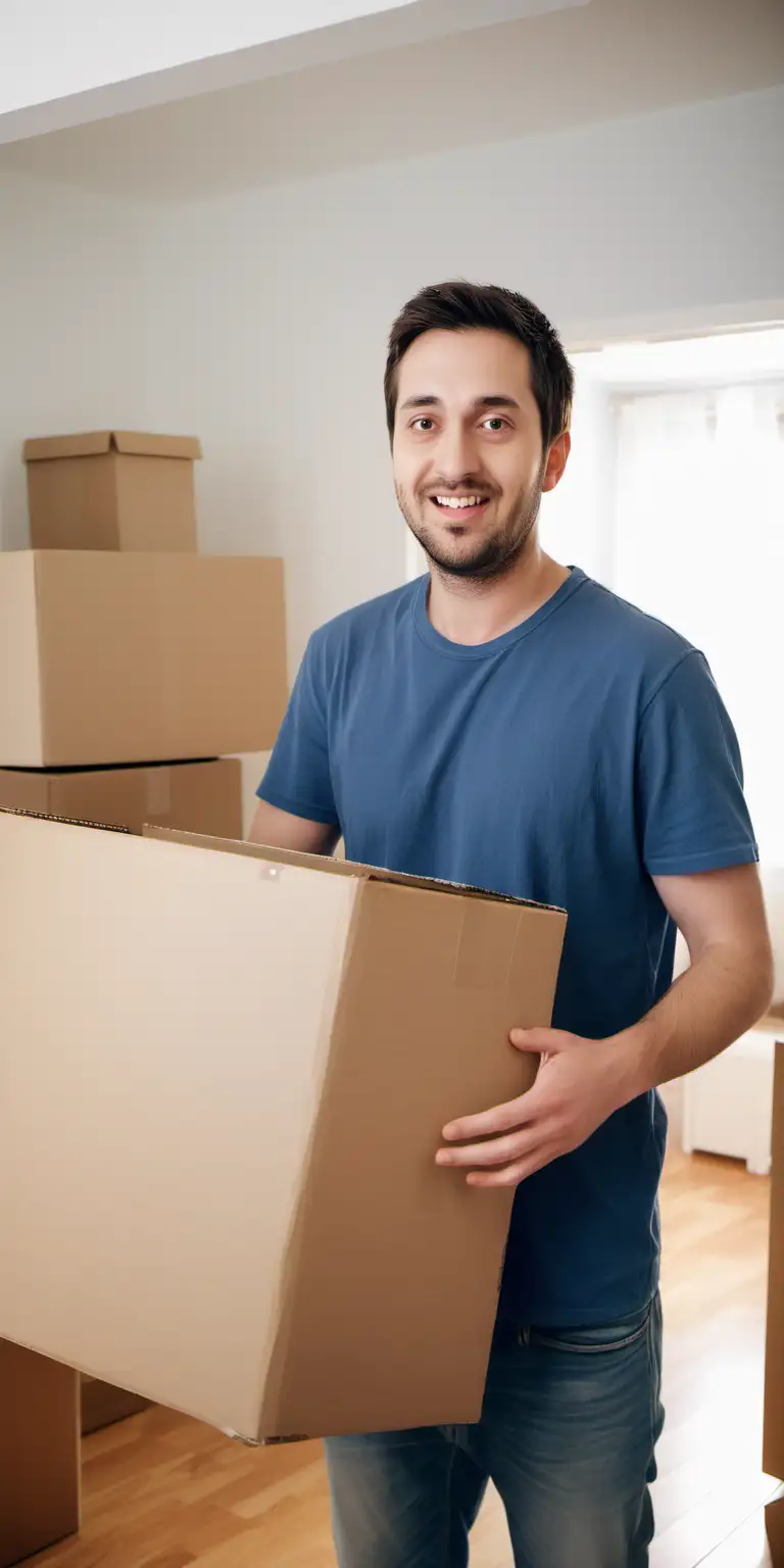 Young Adult Independence 30YearOld Man Moving Out from Parents House