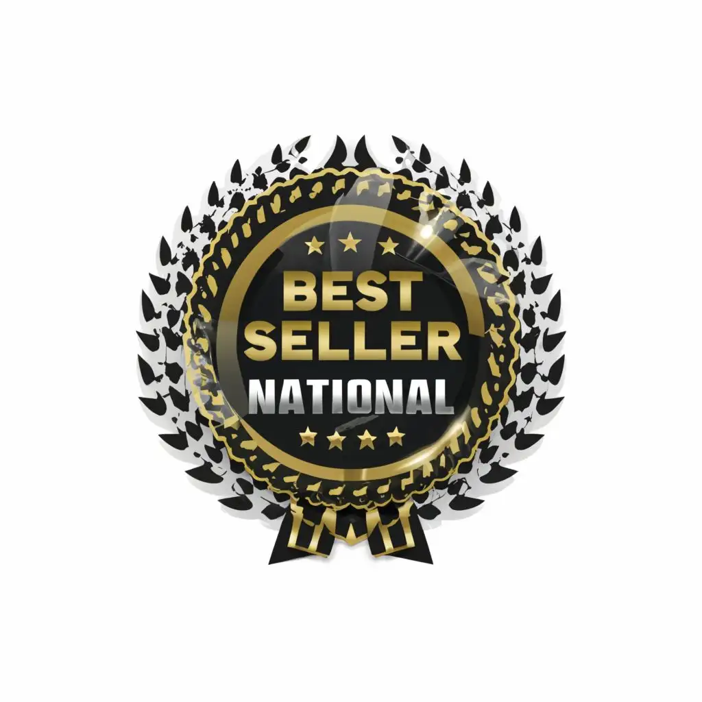 a logo design,with the text "Best Seller National", main symbol:Gold Medal,complex,be used in Finance industry,clear background