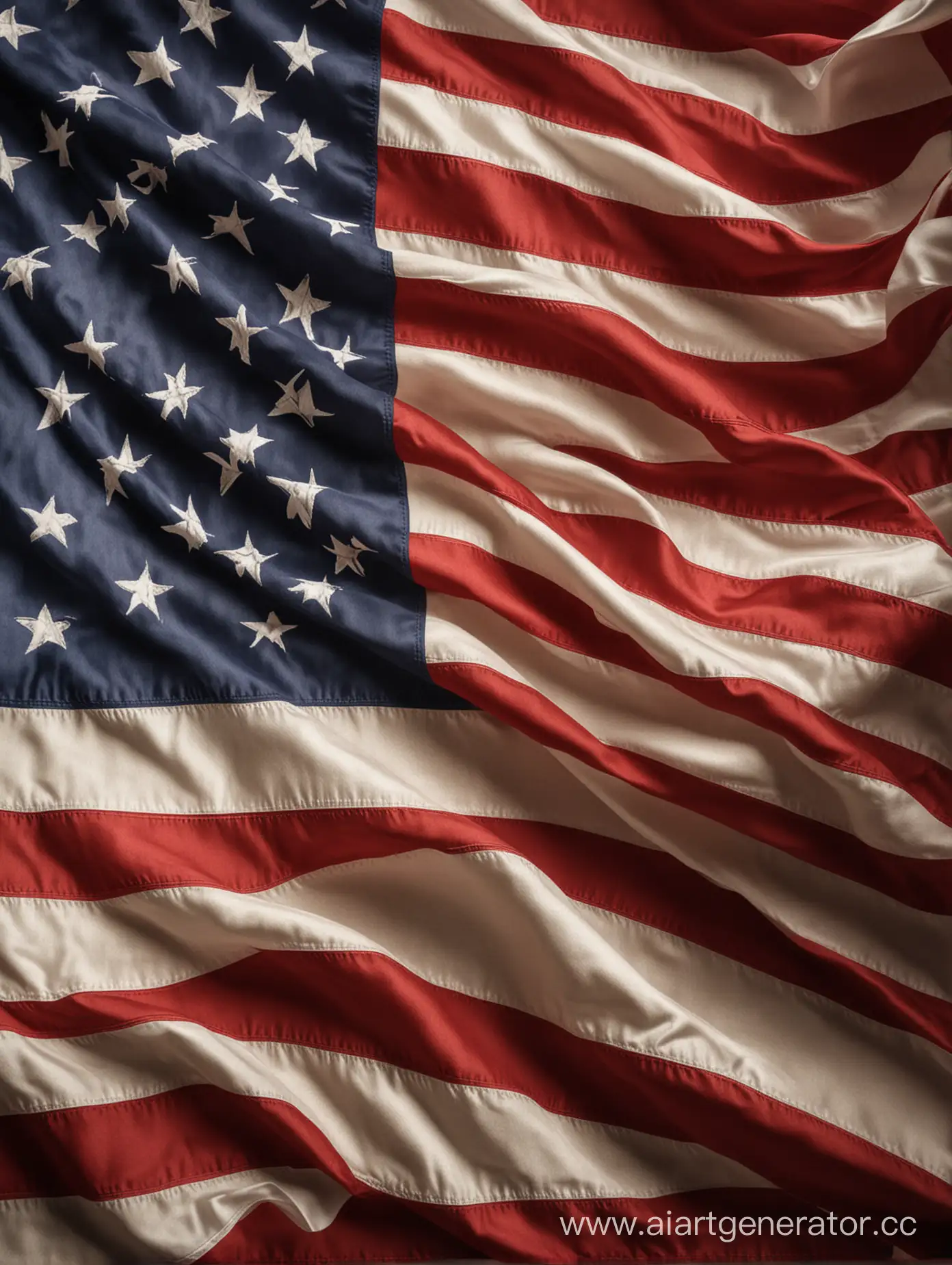 Unfolding-American-Flag-Background