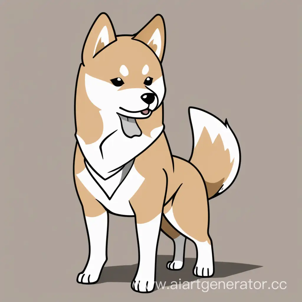 Generate a shiba inu dog in manga style