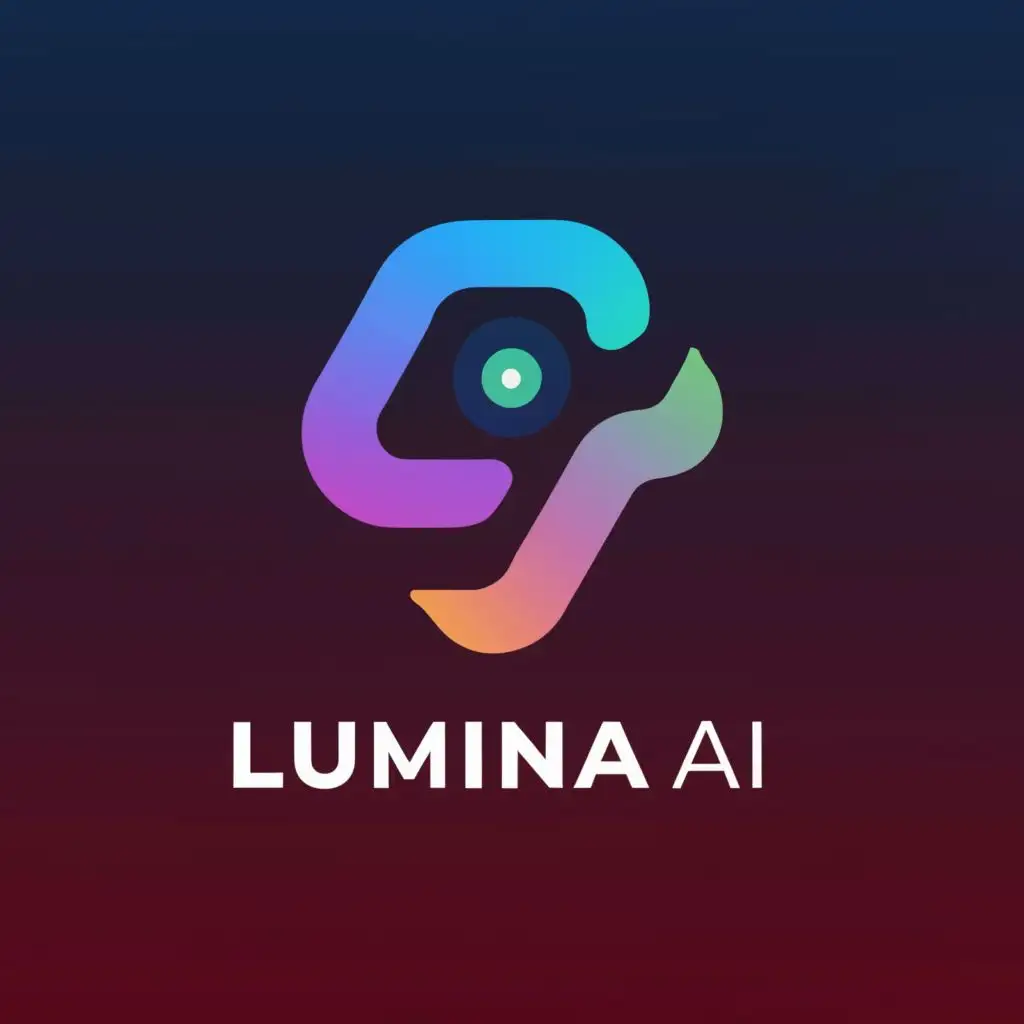 a logo design, with the text 'Lumina AI', main symbol: AI image generator, Moderate, be used in Technology industry, no background