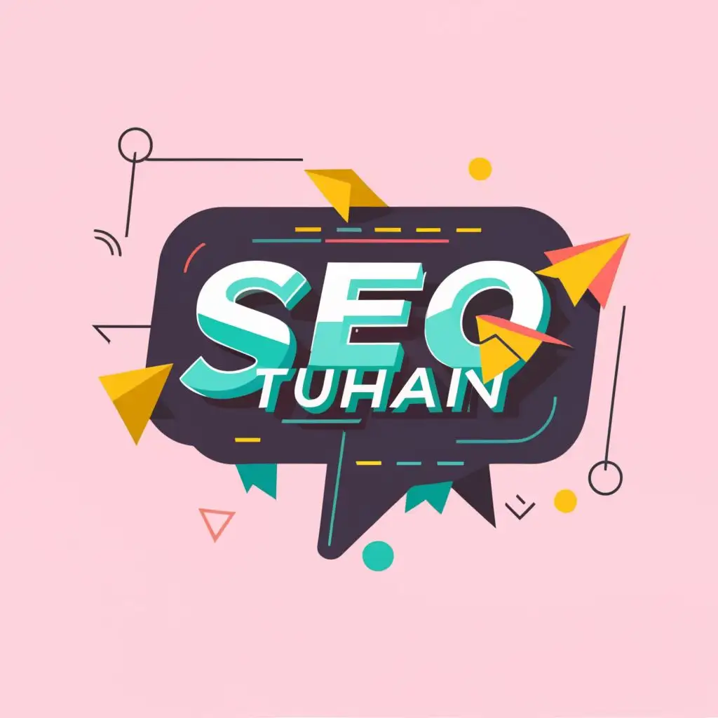 logo, SEO TUHAN, with the text "SEO TUHAN", typography, be used in Internet industry