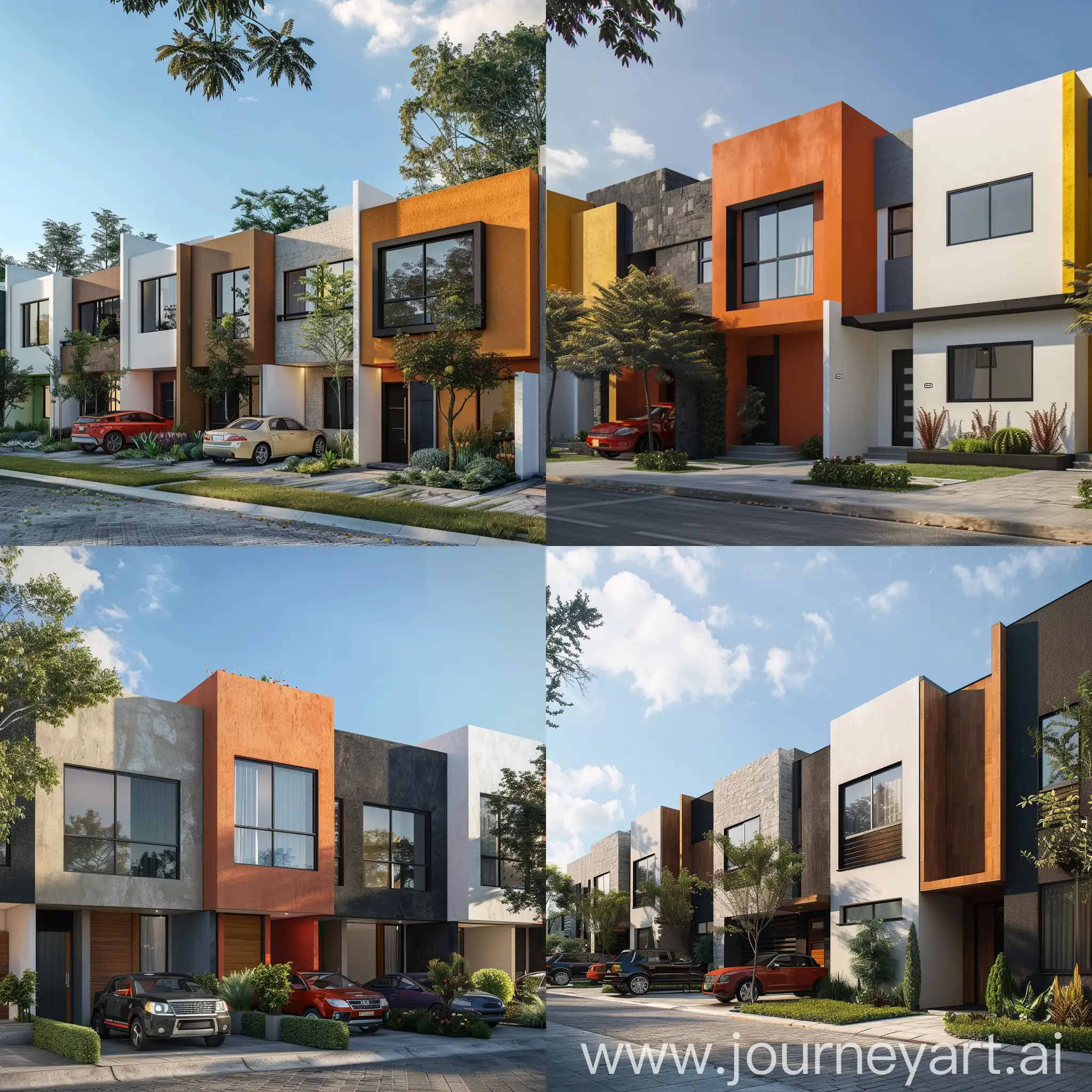 Cohesive-BrushStyle-House-Facades-in-Arcos-de-Zapopan-Neighborhood