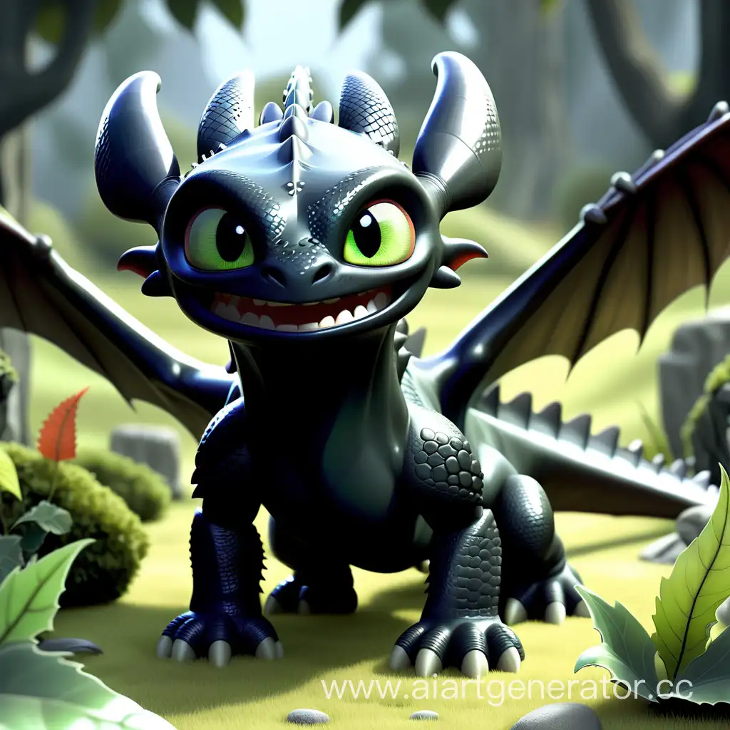 Enchanting-CrystalClear-Toothless-Dragon-Art-from-How-to-Train-Your-Dragon