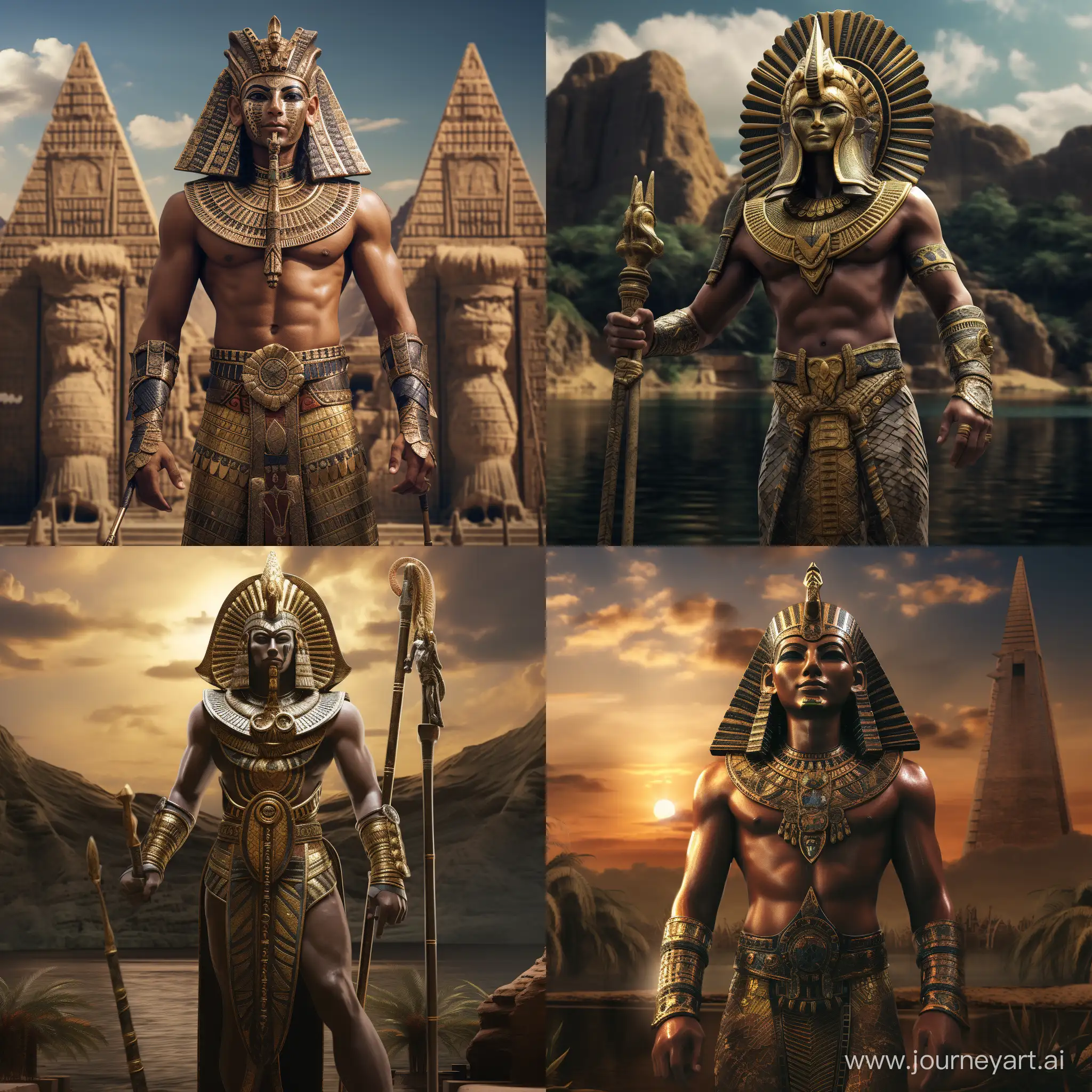 Majestic-Egyptian-God-Set-by-the-Nile-and-Pyramids