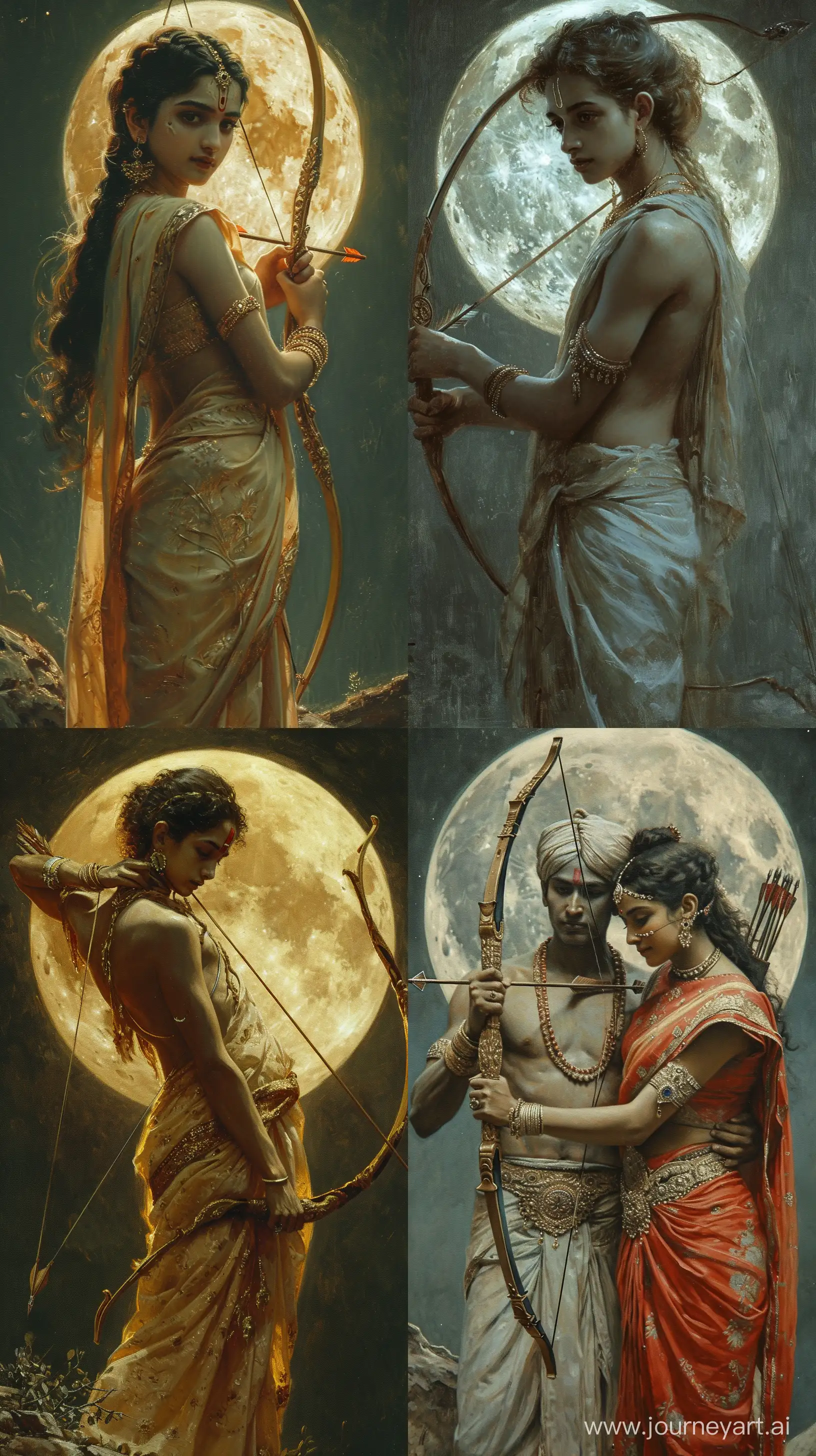 Graceful-Lord-Ram-with-Bow-and-Arrow-in-Moonlight