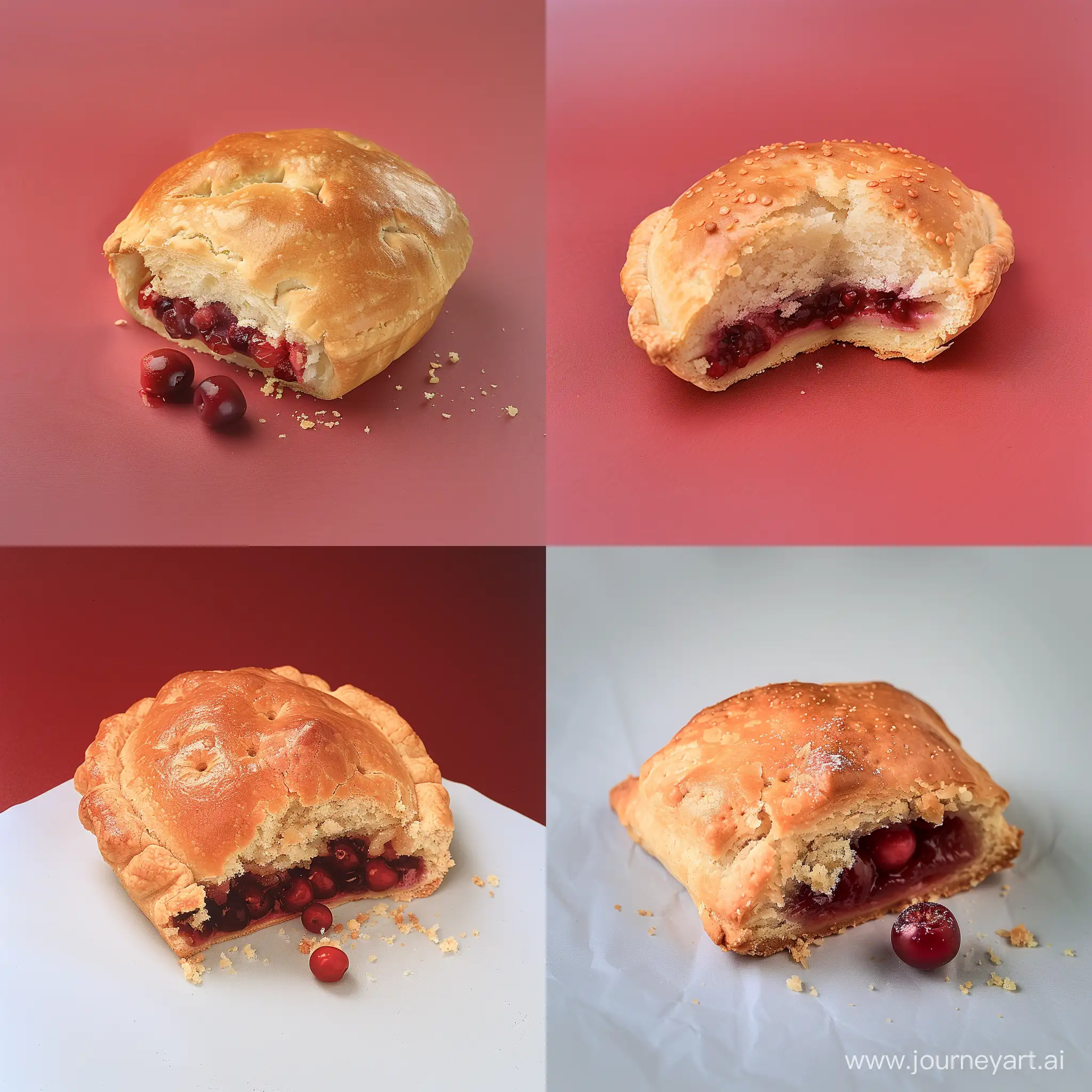 Delicious-Cherry-Pies-Tempting-Whole-Pie-and-Halved-with-Luscious-Filling