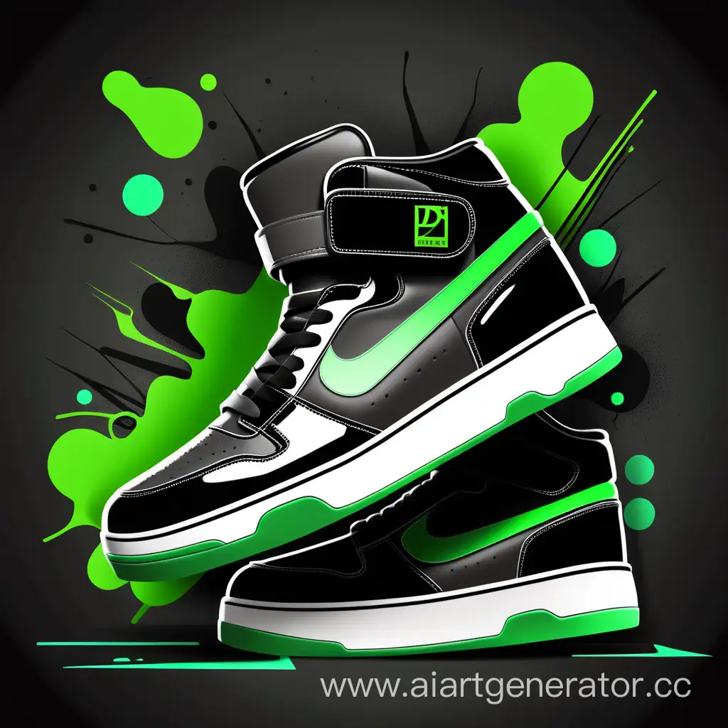 Urban-Street-Dance-Banner-HipHop-Style-in-Black-and-Green