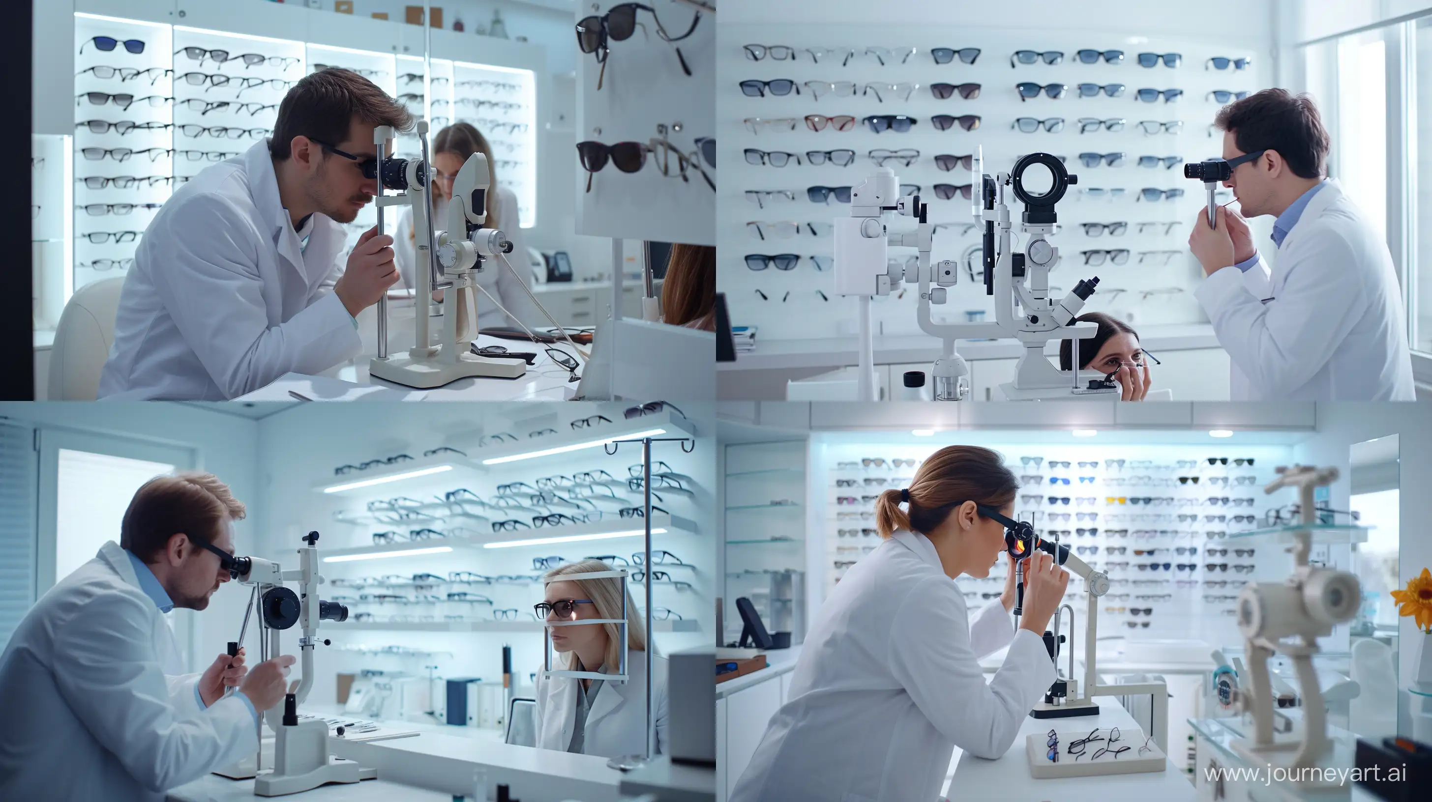 Expert-Ophthalmologist-Conducts-Precise-Eye-Examination-in-Modern-Medical-Office