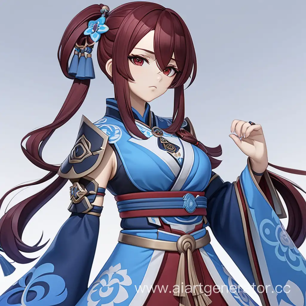 Elegant-Liyueinspired-Genshin-Impact-Character-with-Dark-Red-Hair