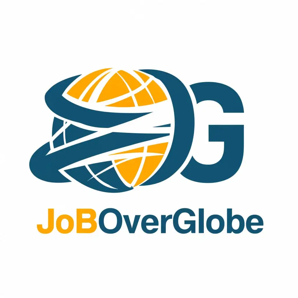 logo, job, with the text "Joboverglobe", typography